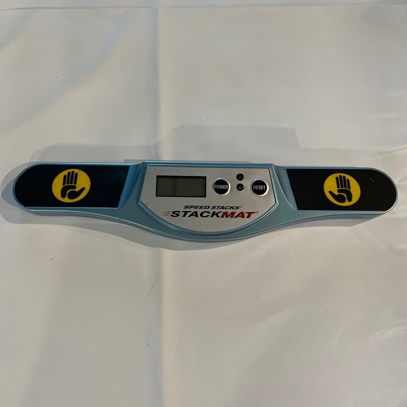 Speed Stacks Stackmat Blue Silver Handheld Portable Stopwatch Timer Device Used - Picture 2 of 12